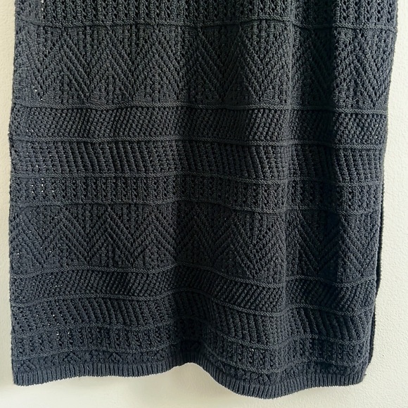 Rag & Bone Renee Crochet Knit Midi Dress Black NWOT - Picture 7 of 16